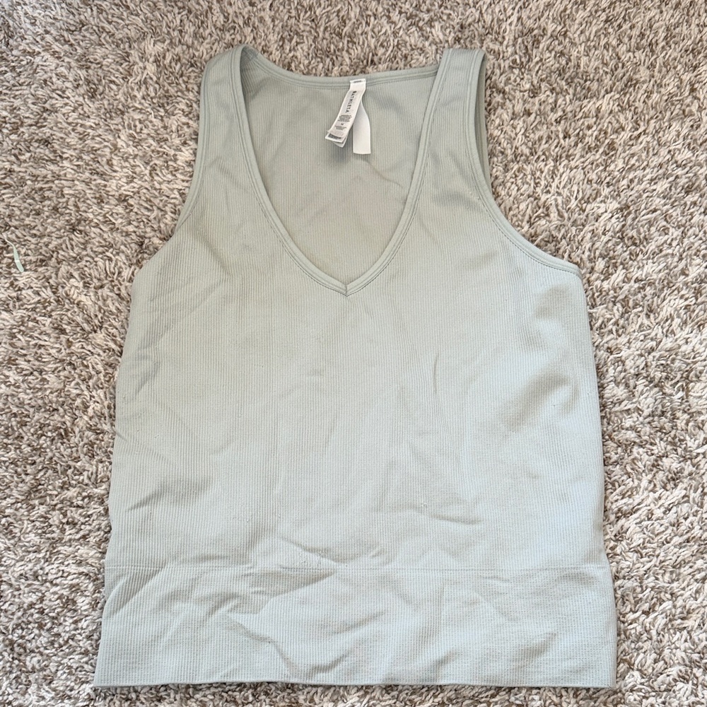 Russell Athletic Women's V-Neck Tank Top - Light Seafoam